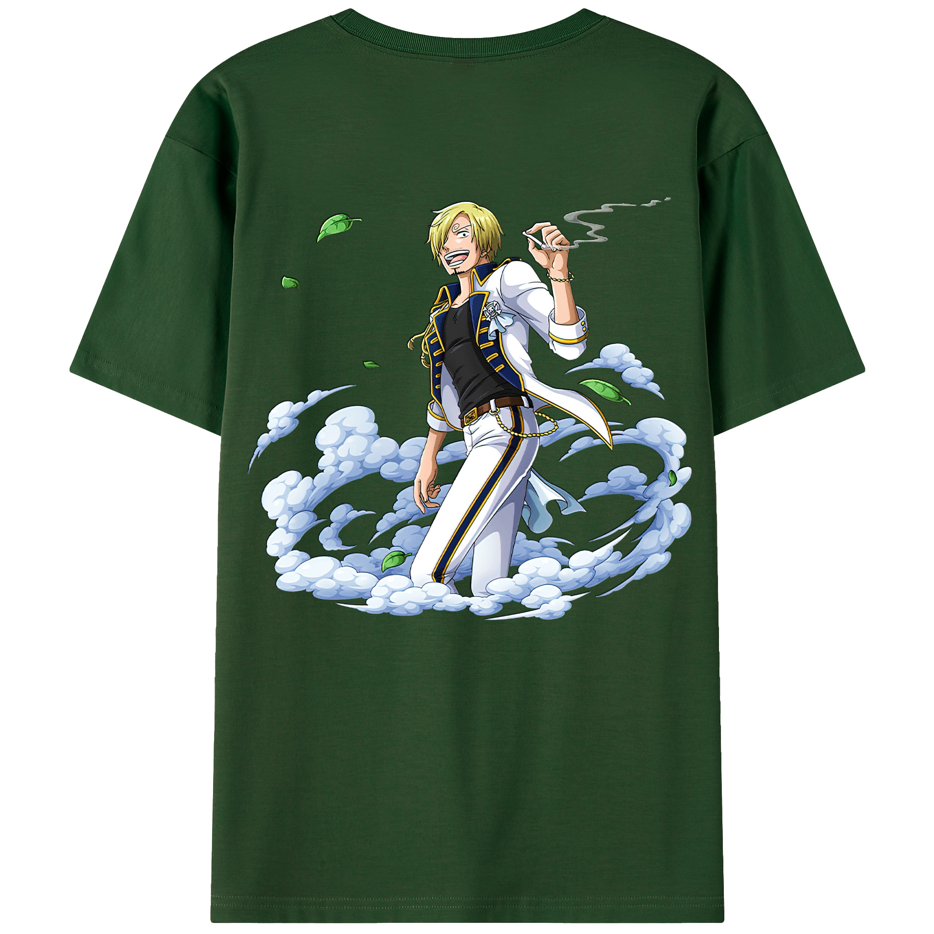 ワンピース サンジ ONE PIECE Sanji 綿100％半袖Tシャツ（背面プリント）
